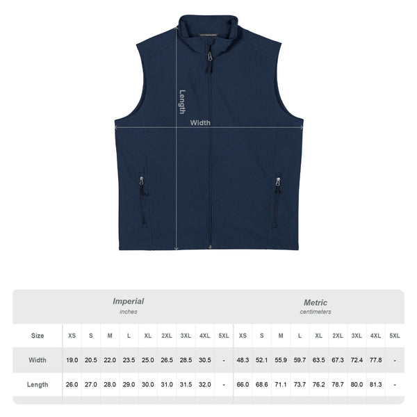 Men's Soft Shell Vest with DNA Logo - Lightweight Black Workwear