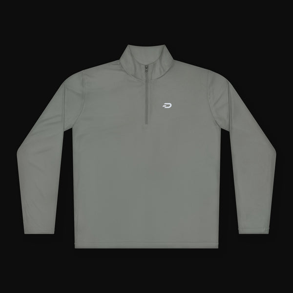 Quarter-Zip Pullover — Minimalist Small Logo Performance Jacket