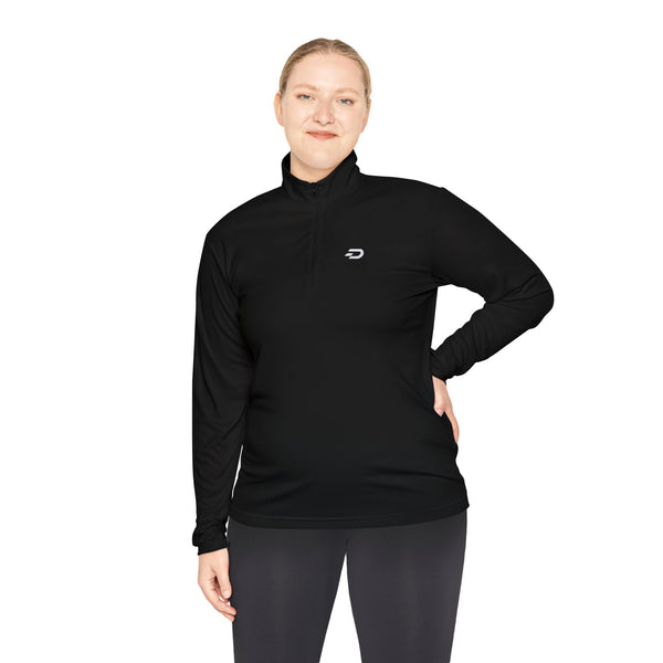 Quarter-Zip Pullover — Minimalist Small Logo Performance Jacket