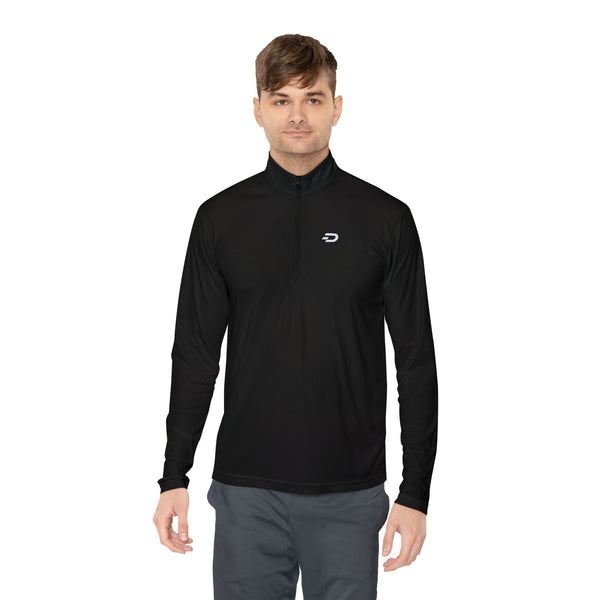 Quarter-Zip Pullover — Minimalist Small Logo Performance Jacket