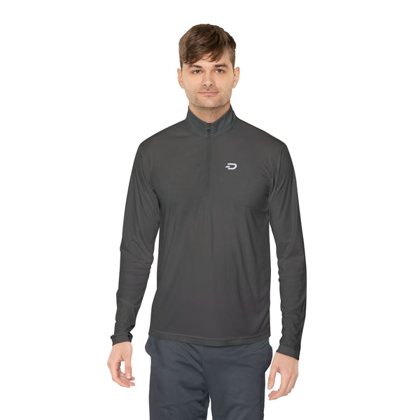 Quarter-Zip Pullover — Minimalist Small Logo Performance Jacket