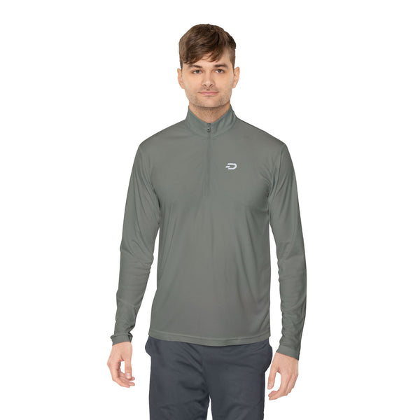 Quarter-Zip Pullover — Minimalist Small Logo Performance Jacket