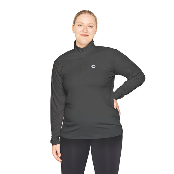 Quarter-Zip Pullover — Minimalist Small Logo Performance Jacket