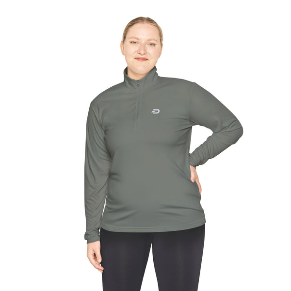 Quarter-Zip Pullover — Minimalist Small Logo Performance Jacket