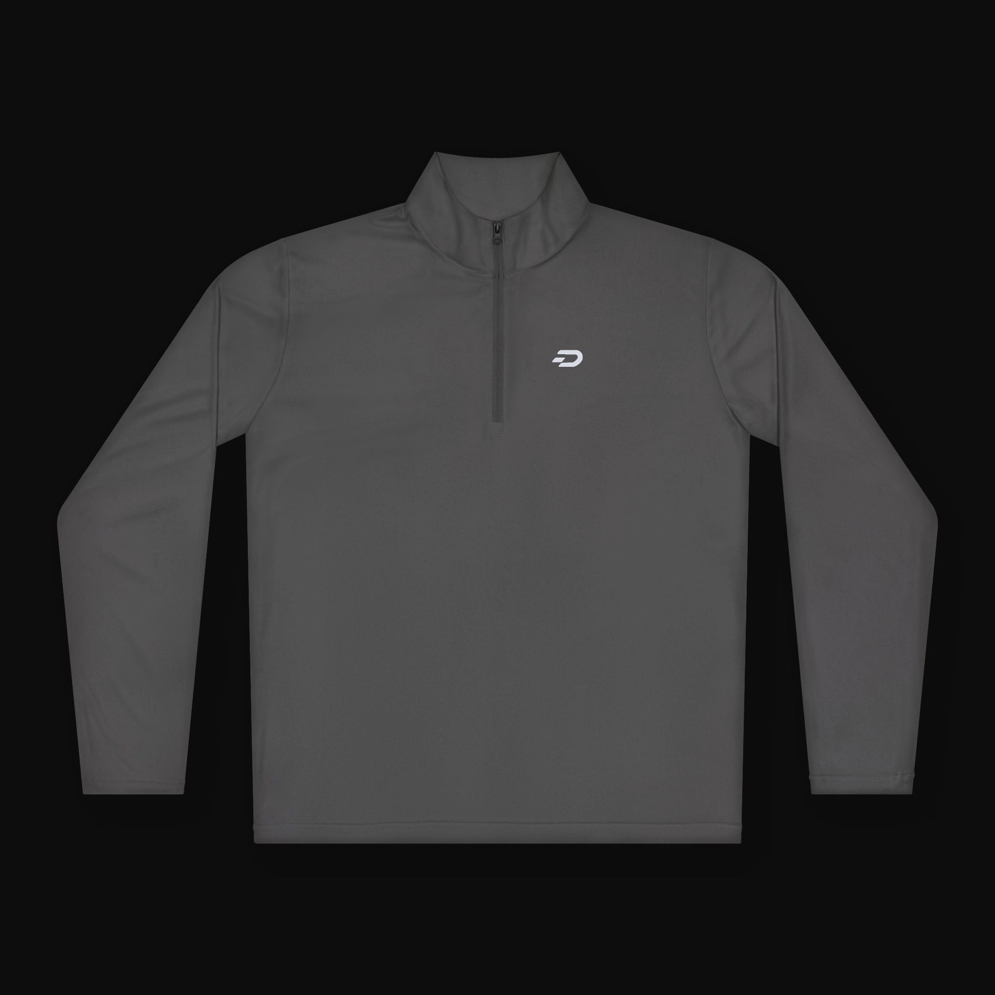 Quarter-Zip Pullover — Minimalist Small Logo Performance Jacket