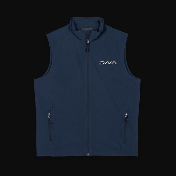 Men's Soft Shell Vest with DNA Logo - Lightweight Black Workwear