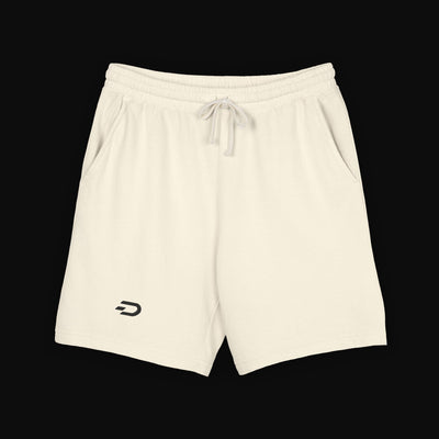 Fleece-Sweat-Shorts — Leichte, stückgefärbte Lounge-Shorts